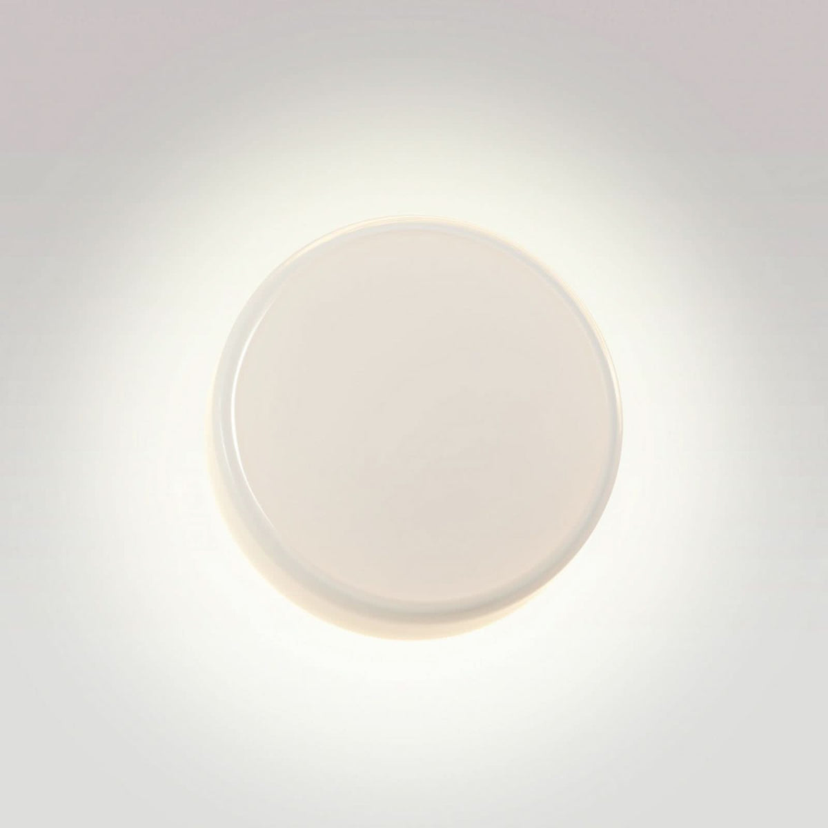 Applique murale LED Caramel en verre, blanc et noir, Ø 22 cm