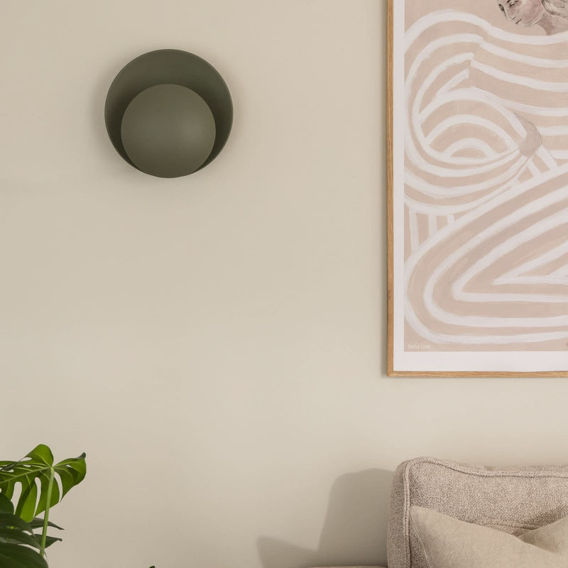Applique murale Orbit en métal, vert, Ø 30 cm