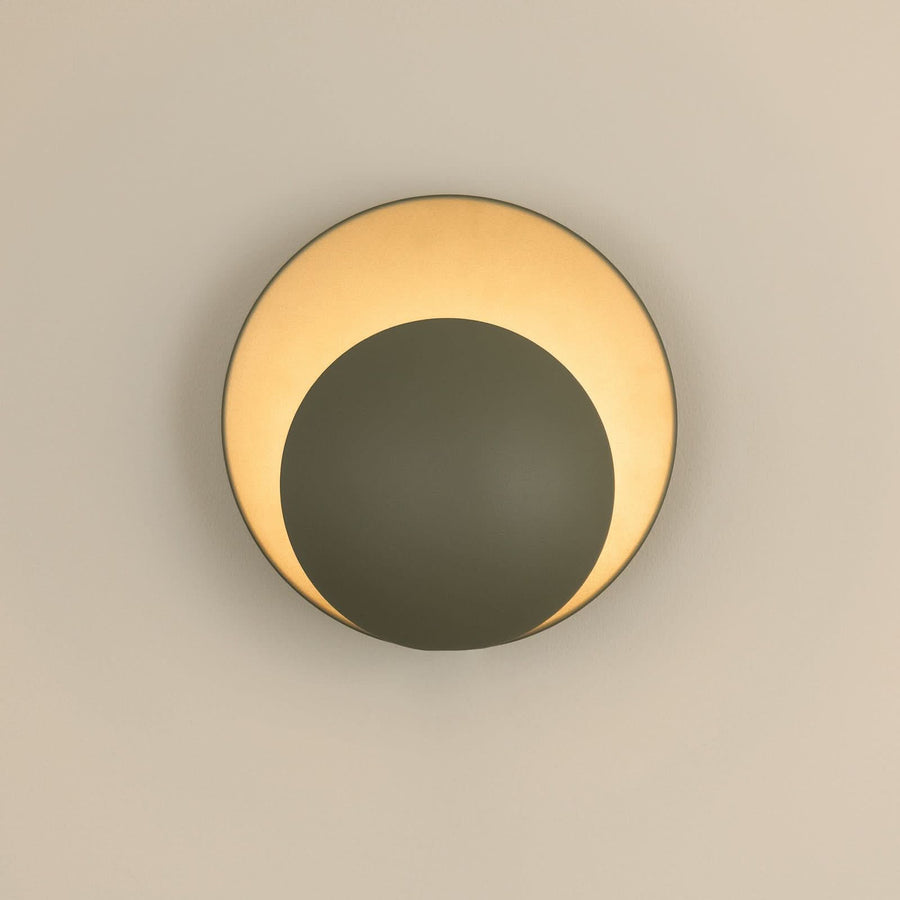 Applique murale Orbit en métal, vert, Ø 30 cm