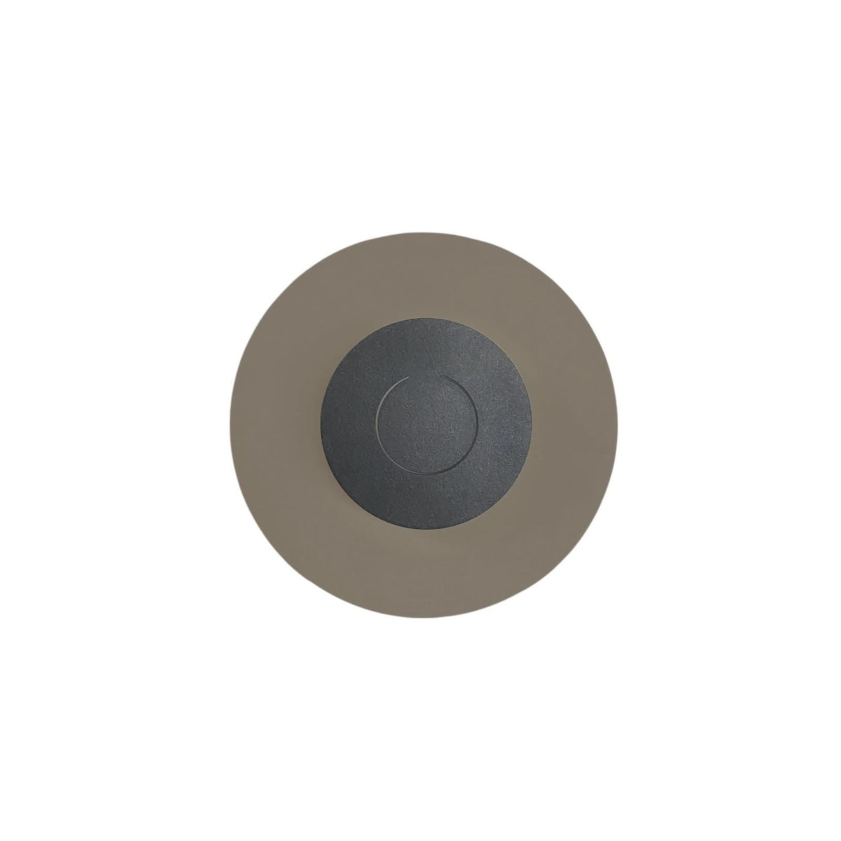 Applique murale LED DoppioZero en acier, crème et anthracite, Ø 30 cm