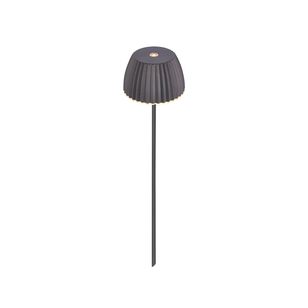 Spot à piquer d'extérieur LED Riffle Mini en métal, anthracite, Ø 8,5 cm, IP44