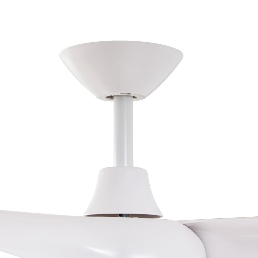 Ventilateur de plafond lumineux Briya, blanc, Ø 116 cm