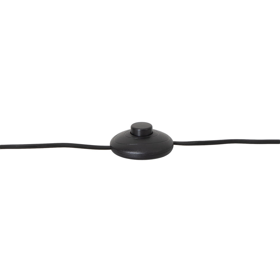 Lampadaire Nova en verre, noir et blanc satiné, hauteur 155 cm