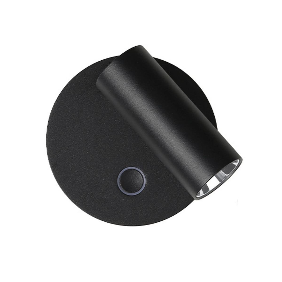 Applique murale LED Tara en métal, noir, Ø 8,6 cm