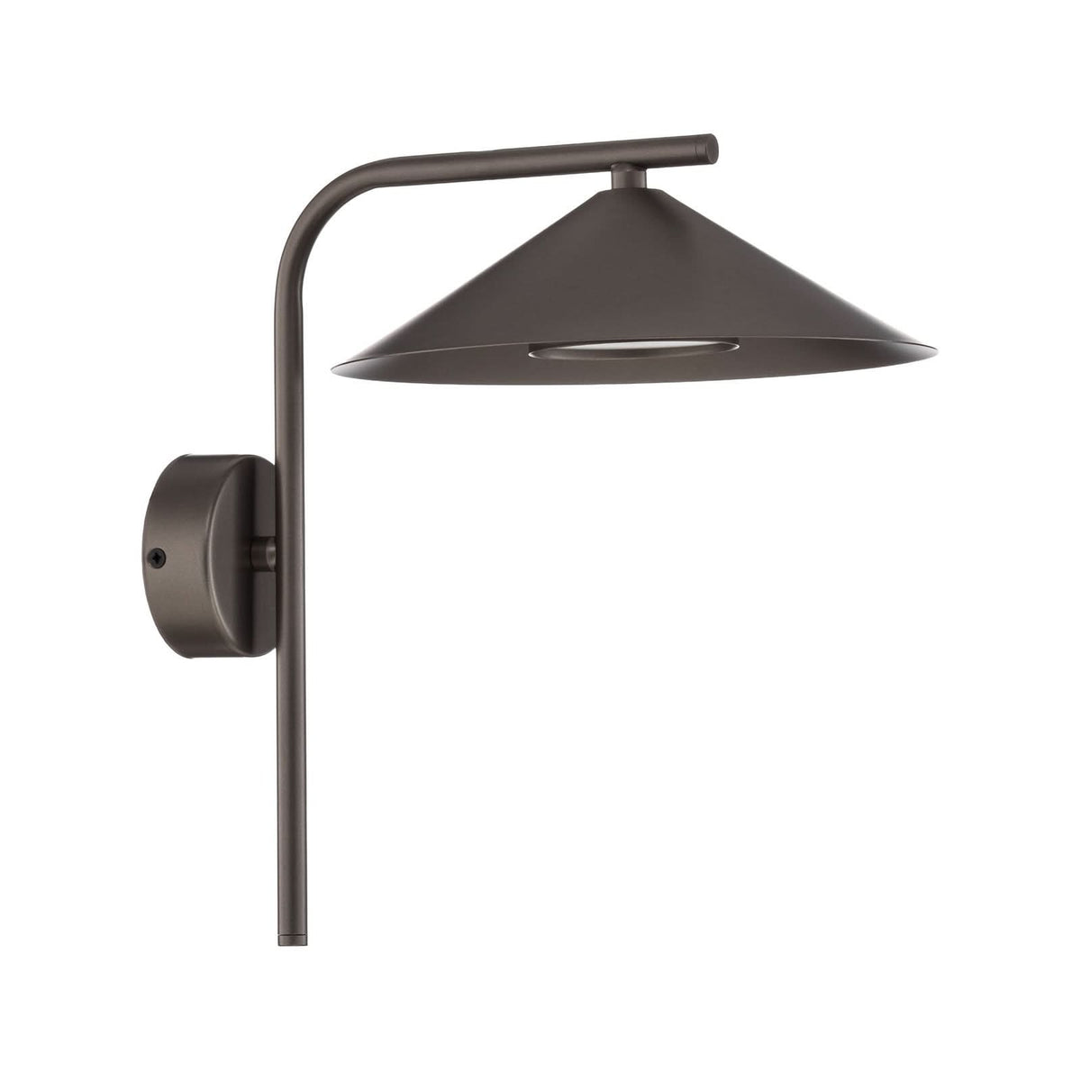 Applique murale Lume en métal, marron, hauteur 30,5 cm