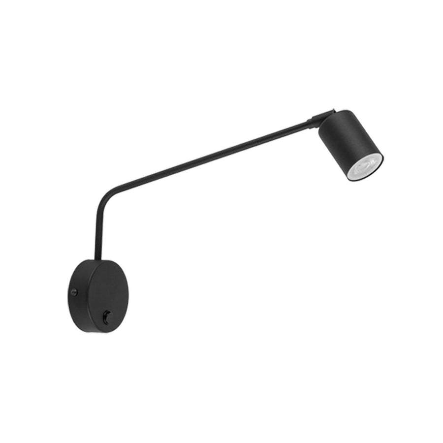 Applique murale Nex en métal, noir, hauteur 27 cm