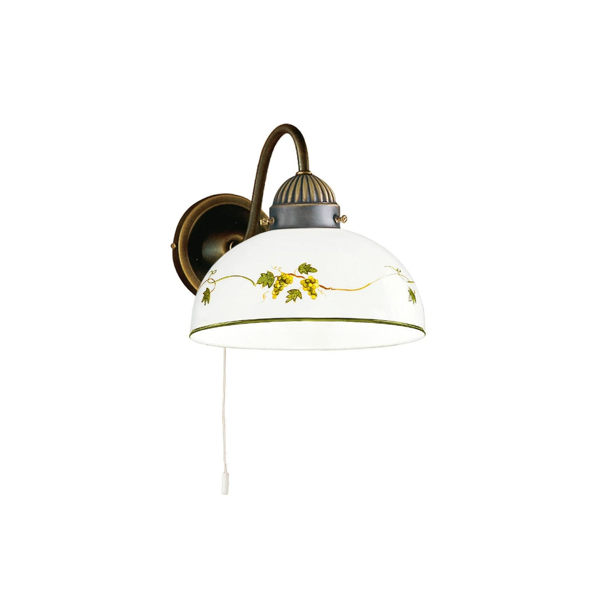Applique murale Kolarz Nonna en laiton, blanc, Ø 20 cm, 75 W, modèle 3