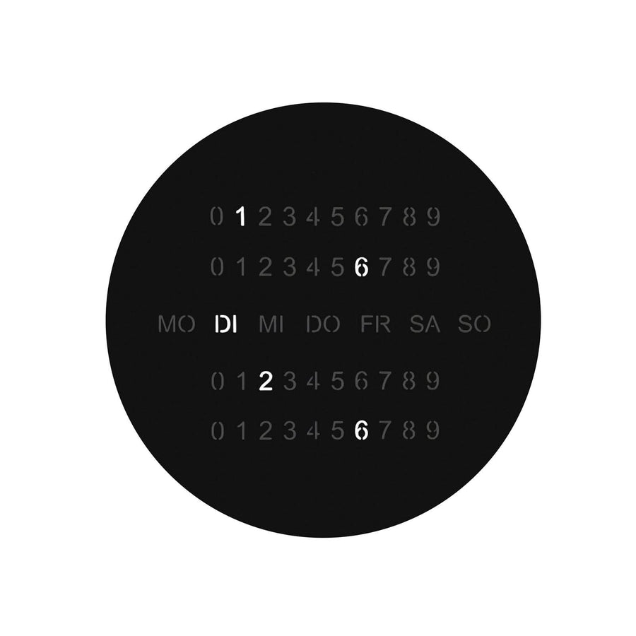 Applique murale LED Blade O'clock en aluminium, noir, Ø 59 cm