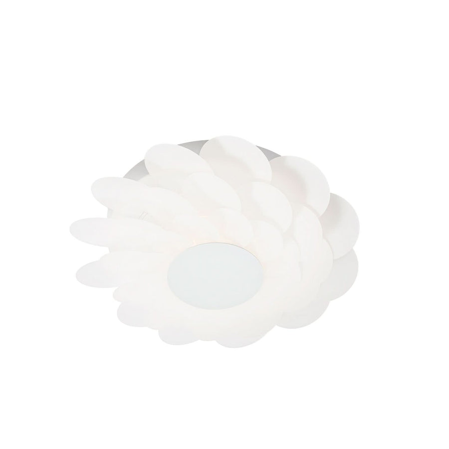 Applique murale LED Bloem, blanc, Ø 37,8 cm