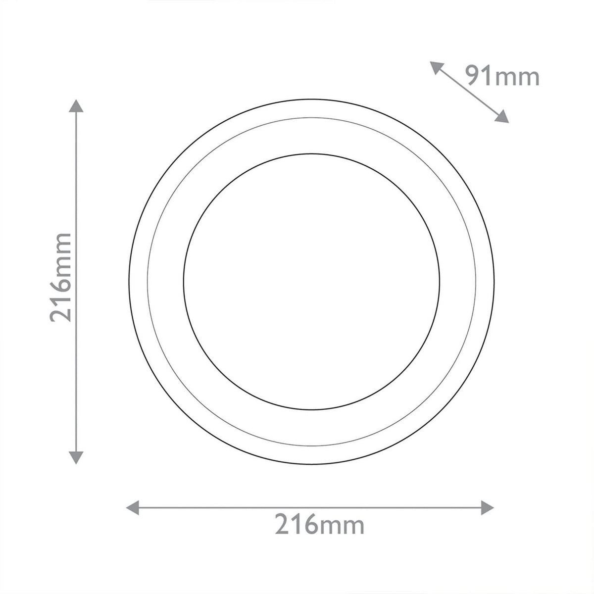 Applique murale LED Alonso en verre, laiton ancien et blanc satiné, Ø 21,6 cm