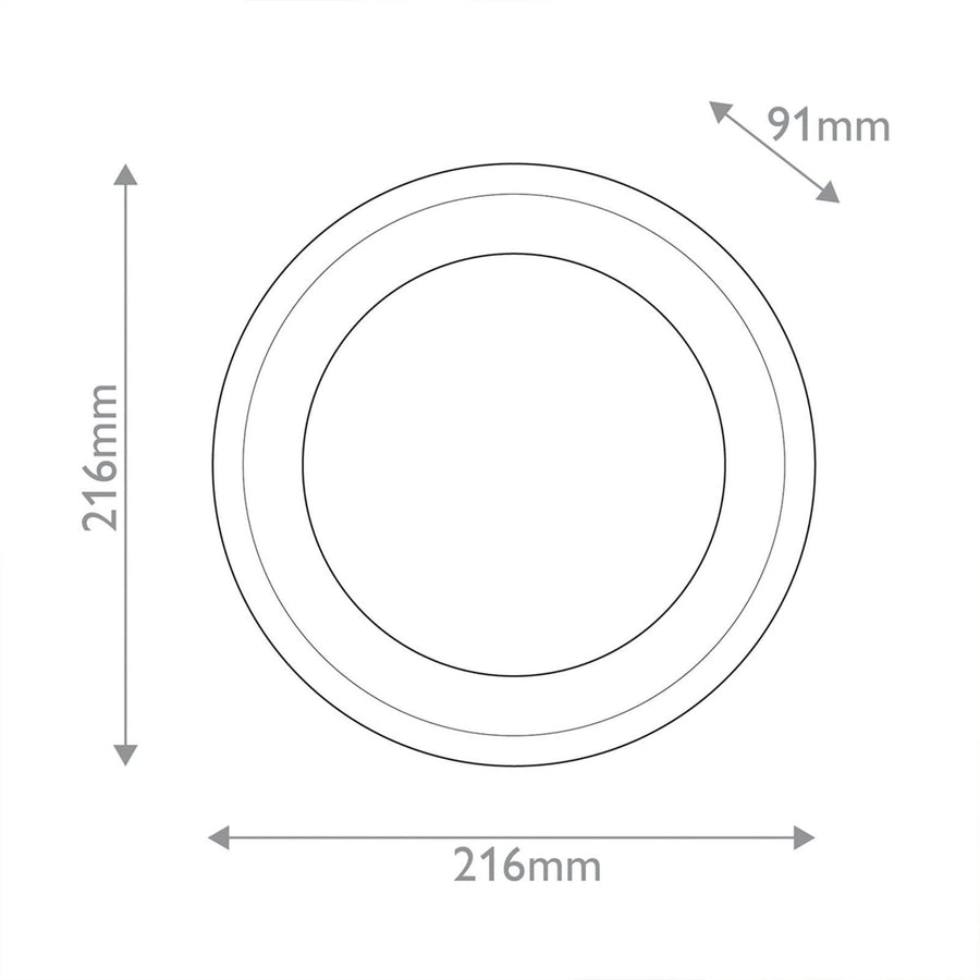 Applique murale LED Alonso en verre, laiton ancien et blanc satiné, Ø 21,6 cm