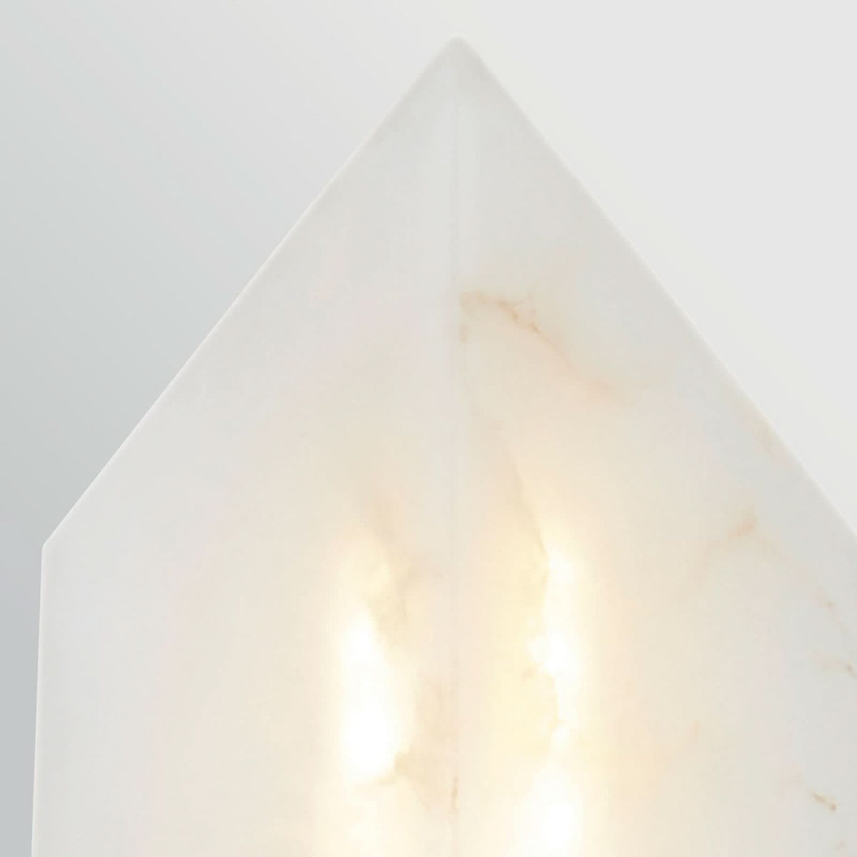 Applique murale LED Caesar en acier, laiton ancien et crème marbré, hauteur 30,5 cm
