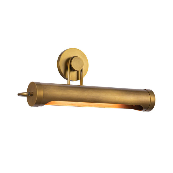 Applique murale Wynwood en acier, laiton ancien, 2 lumières, hauteur 23,2 cm, 60 W, largeur 50,8 cm