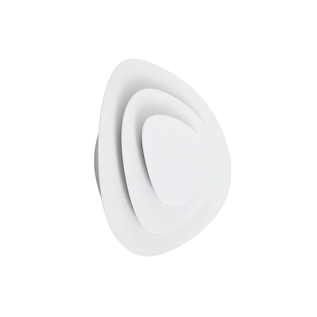 Applique murale LED Delar en métal, blanc, hauteur 25 cm