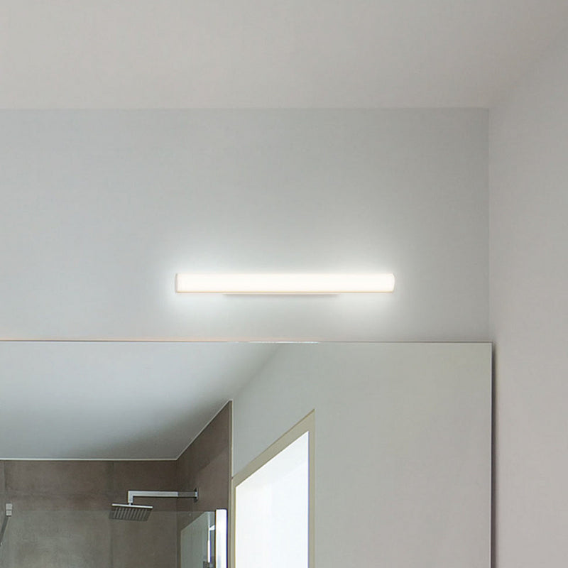 Applique murale LED Mirba 2.0 en aluminium, blanc et noir, hauteur 4 cm, IP44