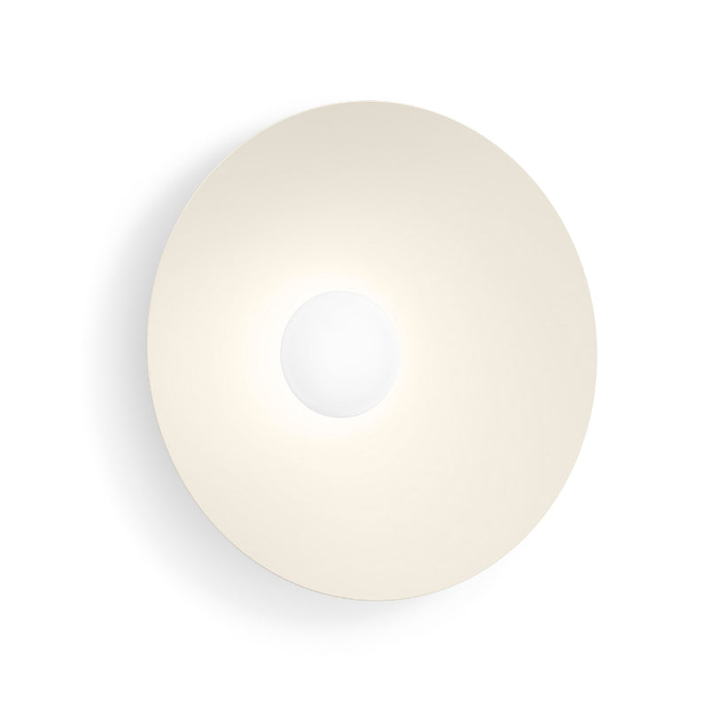 Applique murale LED Clea 2.0 en aluminium, beige mat, Ø 50 cm