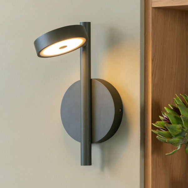 Applique murale LED Okinawa en bois, vert, hauteur 33 cm