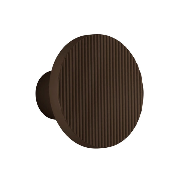 Applique murale LED Arid A/01 en aluminium, marron, Ø 14 cm, IP44