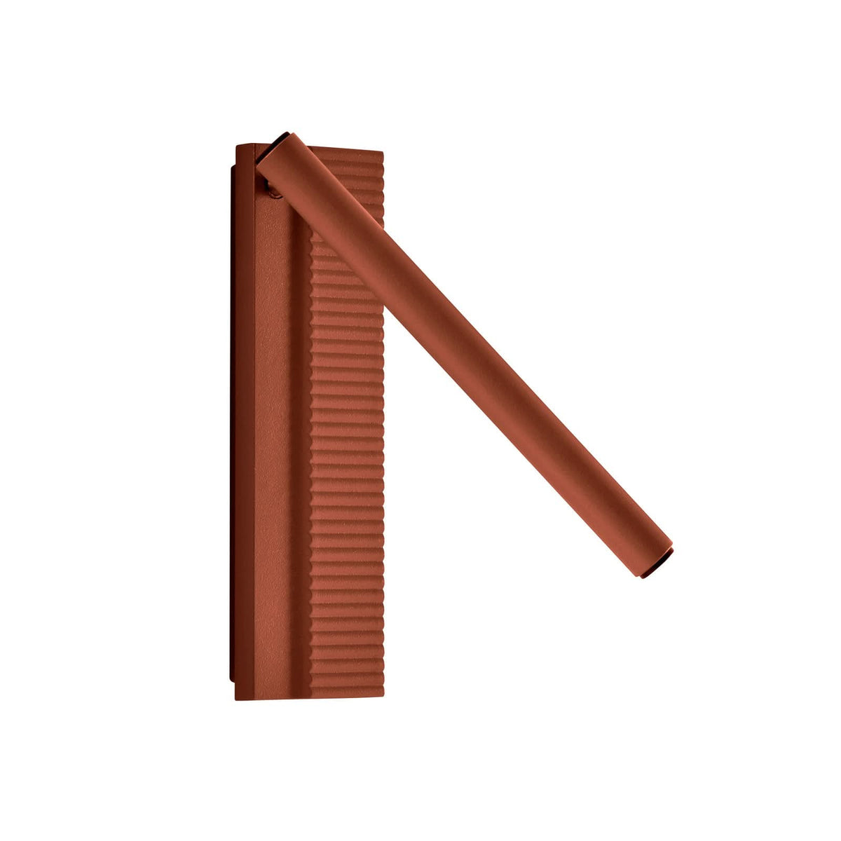 Applique murale LED Arid A/02 en aluminium, terracotta, hauteur 20 cm