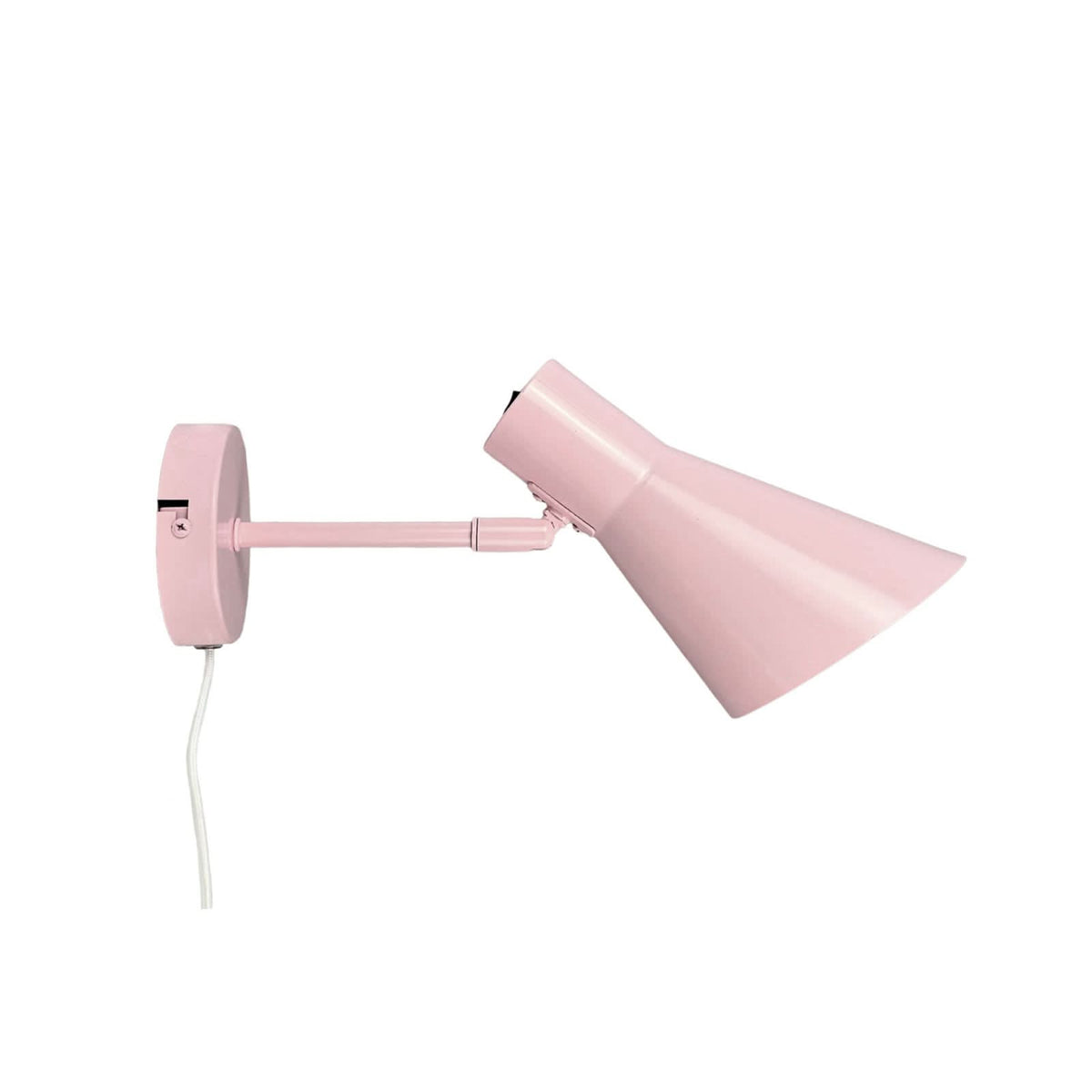 Applique murale DL12 en métal, rose, Ø 20 cm