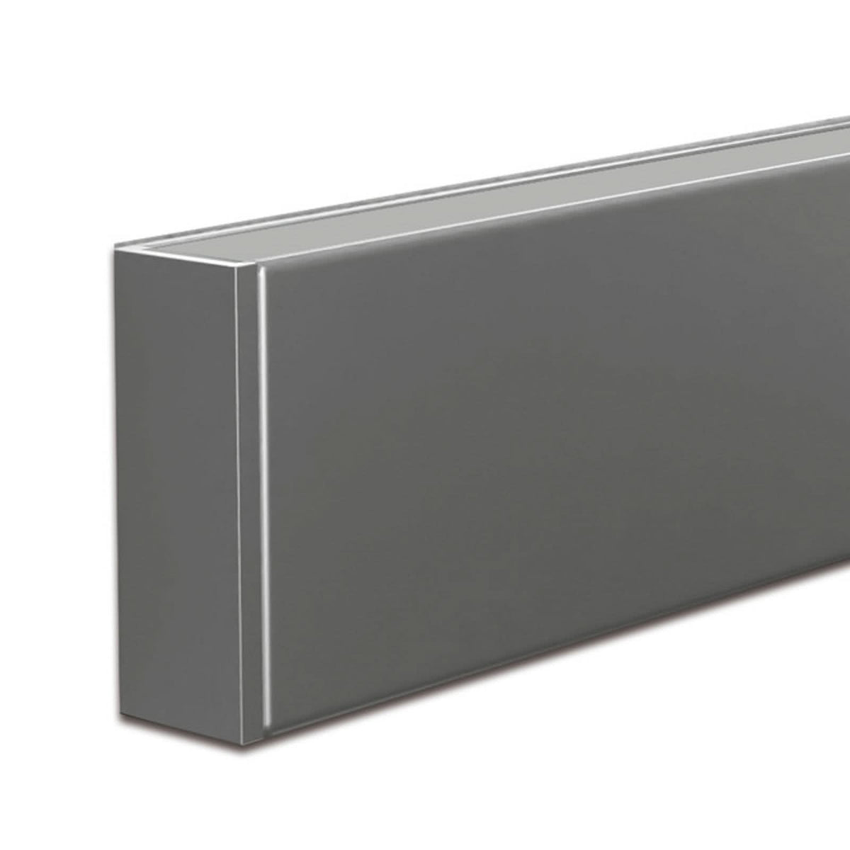 Applique murale LED Intero-line en aluminium, acier inoxydable, hauteur 7,2 cm, 36 W