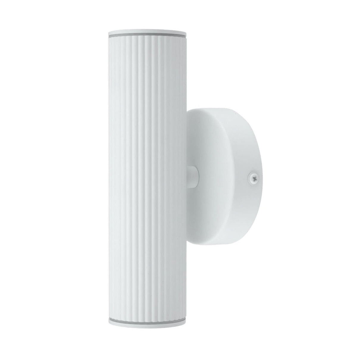 Applique murale Hubble en aluminium, blanc, 2 lumières, hauteur 21 cm, IP44