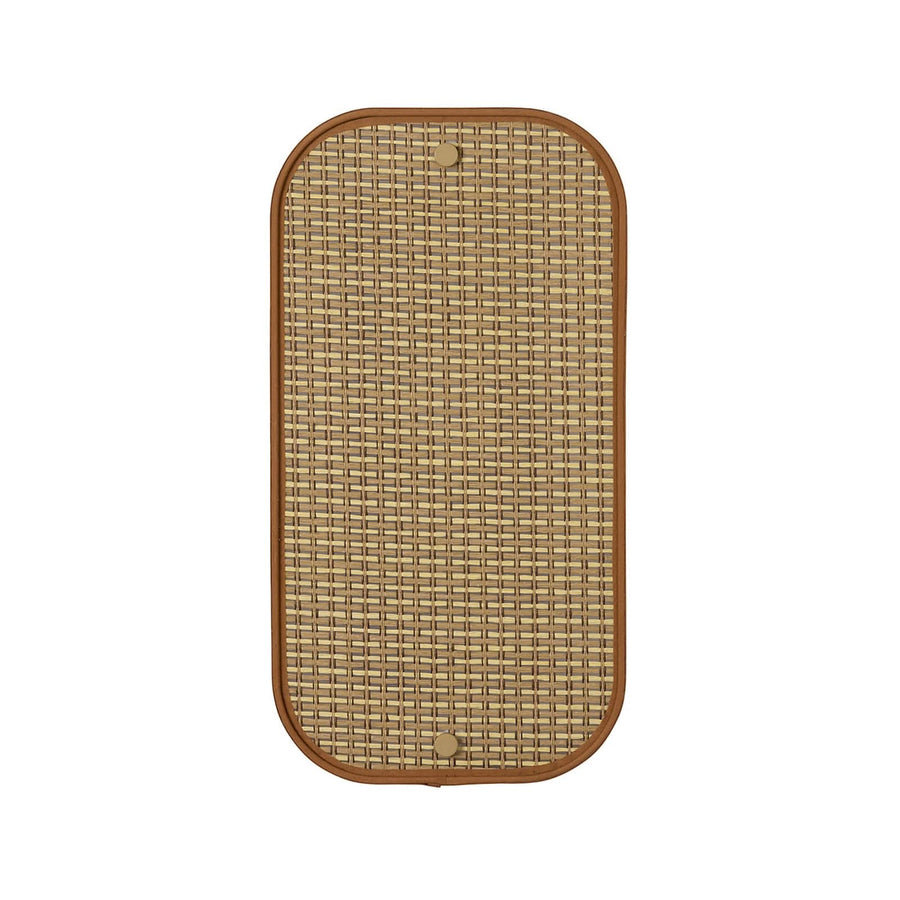 Applique murale Square en tissu, beige et marron clair, hauteur 42 cm