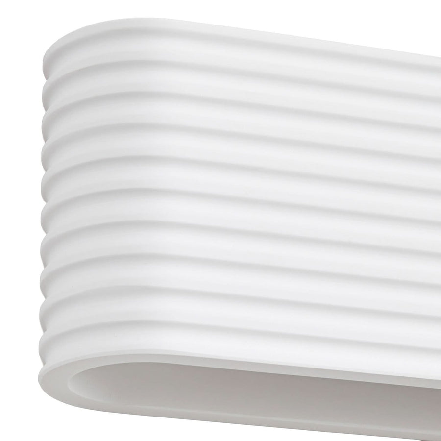 Applique murale Jurupa en plâtre, blanc, 2 lumières, hauteur 12 cm
