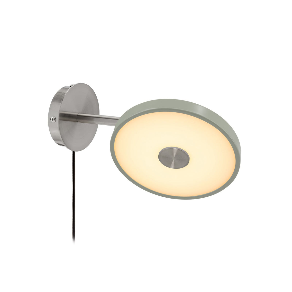 Applique murale LED Asteria Short en aluminium, vert, Ø 15 cm