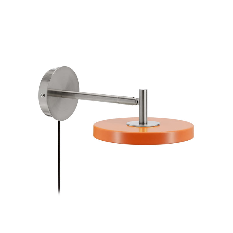 Applique murale LED Asteria Short en aluminium, orange, Ø 15 cm