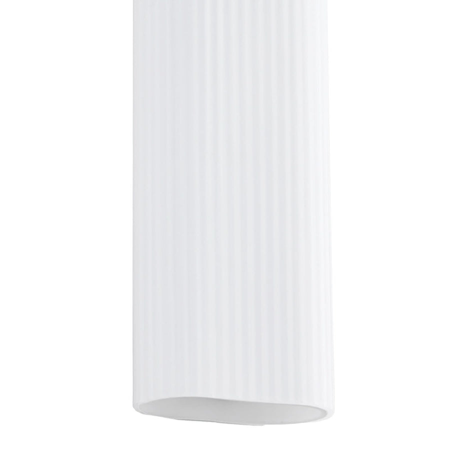Applique murale LED Victoire en verre, blanc, hauteur 70 cm, IP44