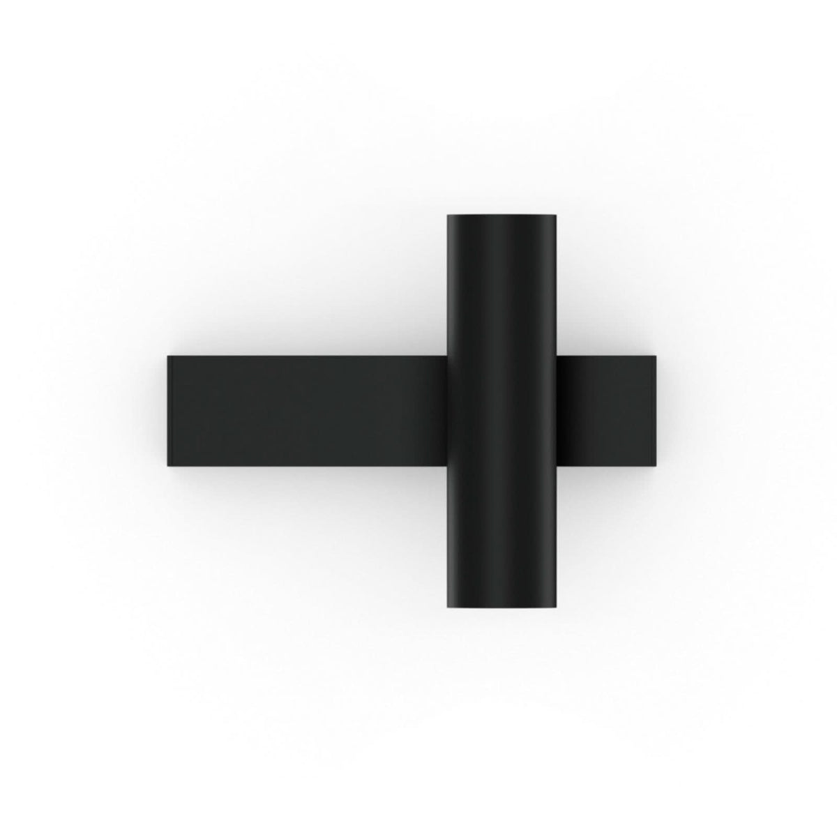 Applique murale LED Ceno 2.0 en aluminium, noir mat, Ø 3,5 cm