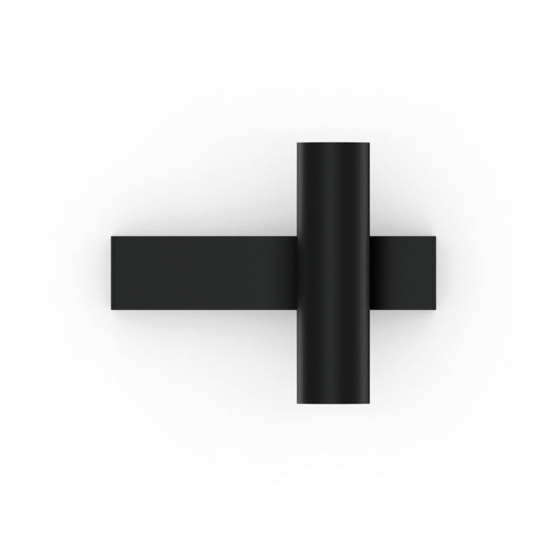 Applique murale LED Ceno 2.0 en aluminium, noir mat, Ø 3,5 cm