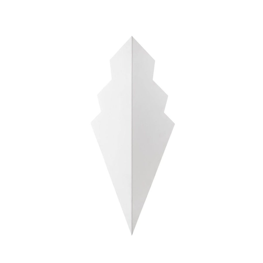 Applique murale Arrow en métal, blanc, hauteur 40 cm
