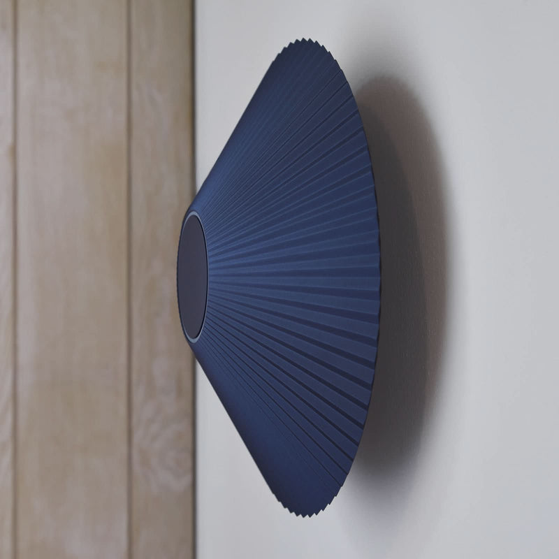 Applique murale LED Ballerina en aluminium, bleu foncé, Ø 35 cm