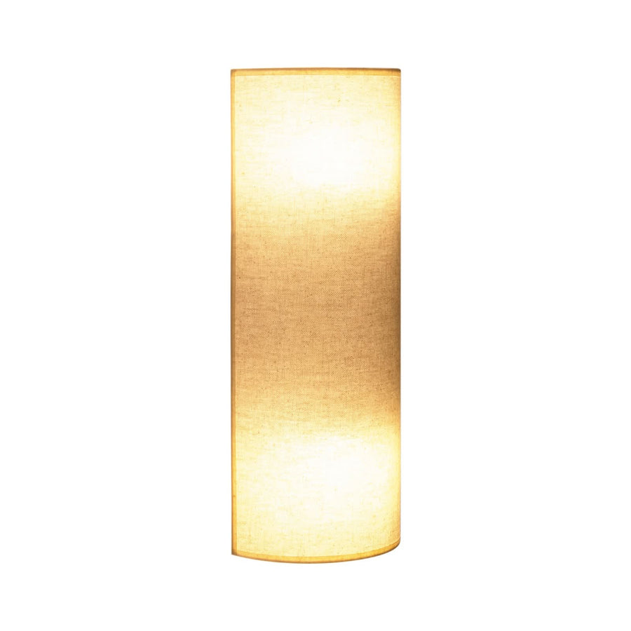 Applique murale Nature en tissu, crème, 2 lumières, hauteur 40 cm