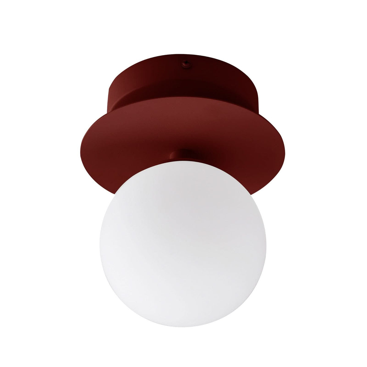 Applique murale ART Deco en verre, rouge et blanc, Ø 12,5 cm, IP44