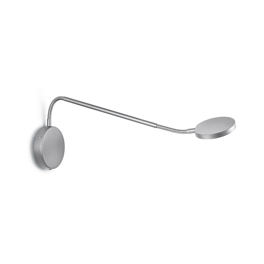 Applique murale LED Thea-W en aluminium, nickel