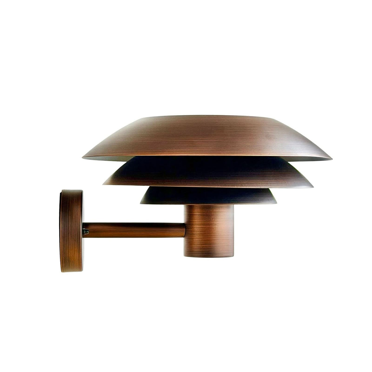 Applique d'extérieur DL31 en aluminium, cuivré, hauteur 20 cm, IP44