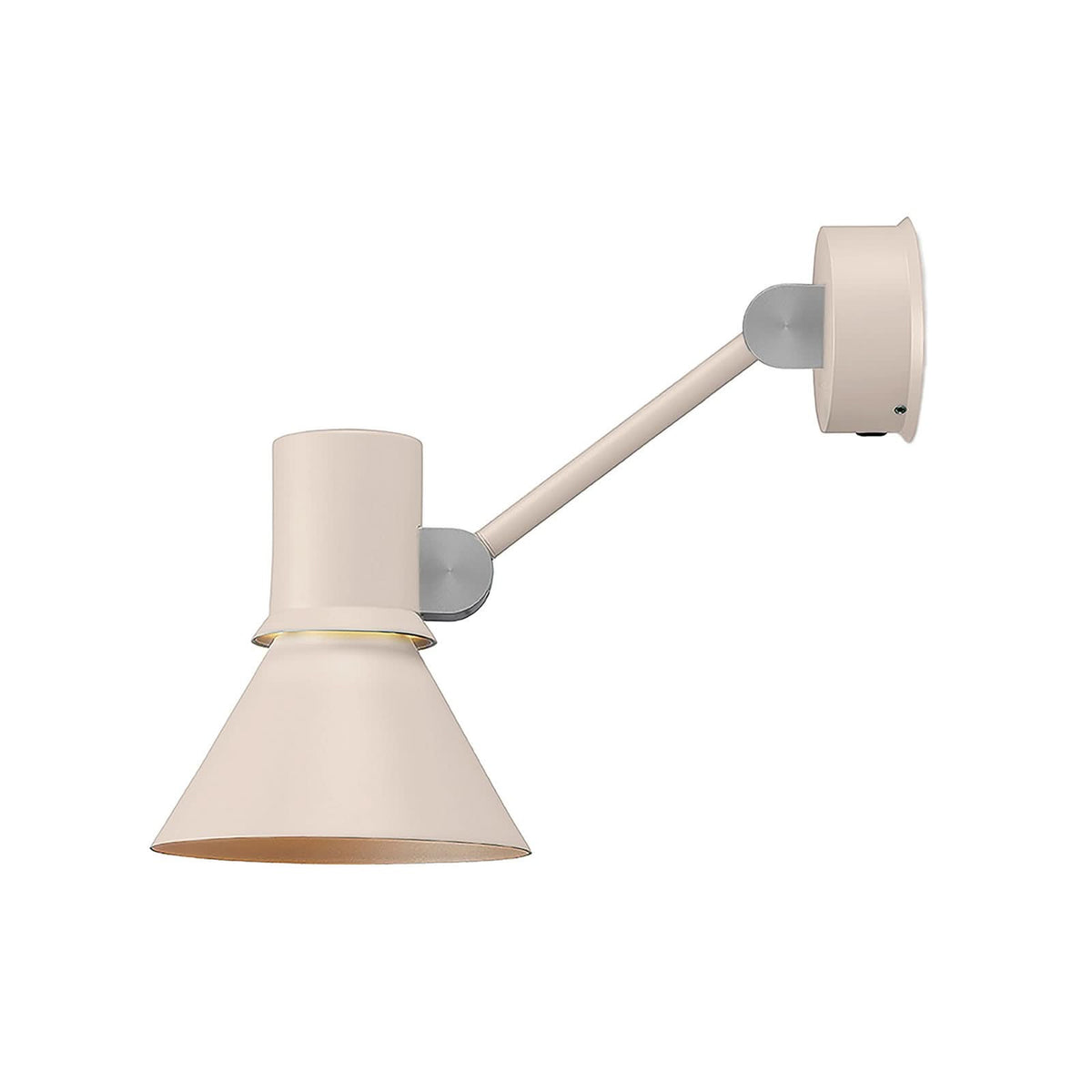 Applique murale Type 80 W2 en aluminium, beige, Ø 14,5 cm, 2700 K, 6 W, hauteur 16 cm