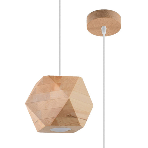 WOODY natural wood pendant lamp