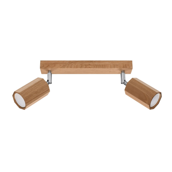 ZEKE 2 oak ceiling light