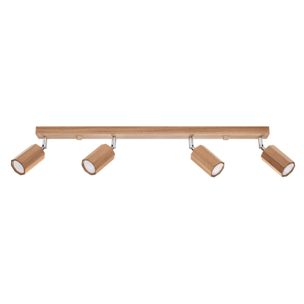 ZEKE 4 oak ceiling light