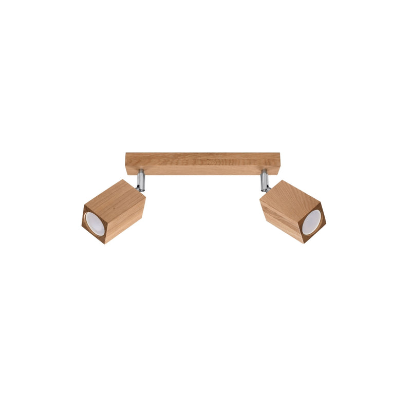 KEKE 2-light oak ceiling light