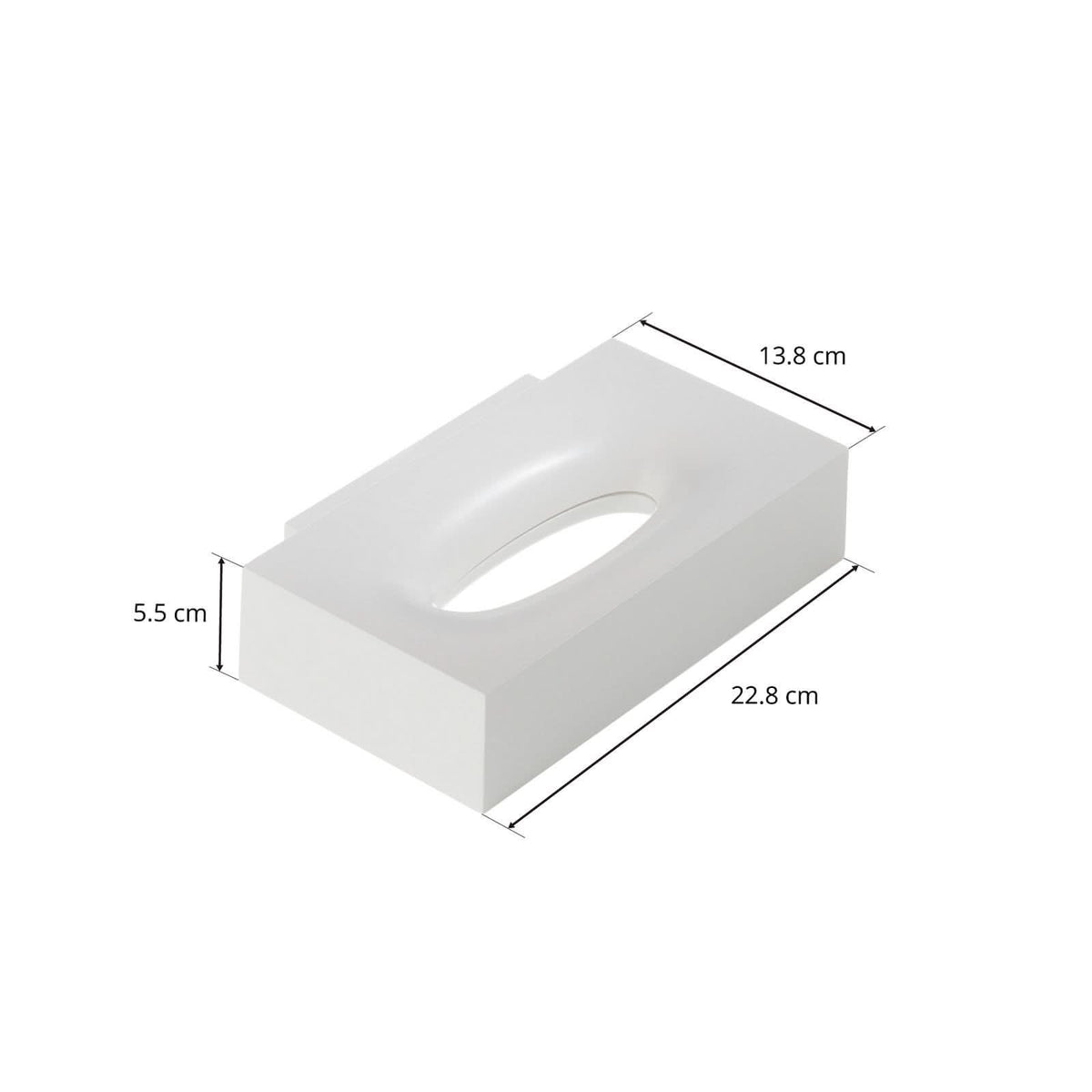 Applique murale LED Melete en aluminium, blanc, hauteur 5,5 cm