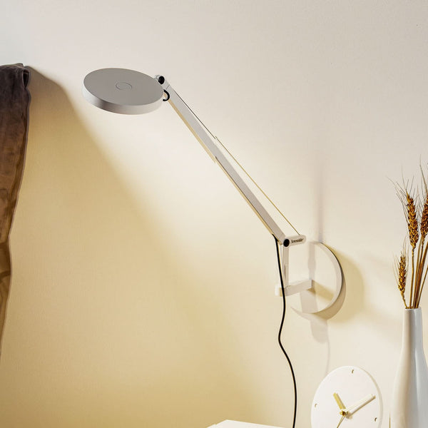 Applique murale LED Demetra Micro en aluminium, blanc, hauteur 55 cm