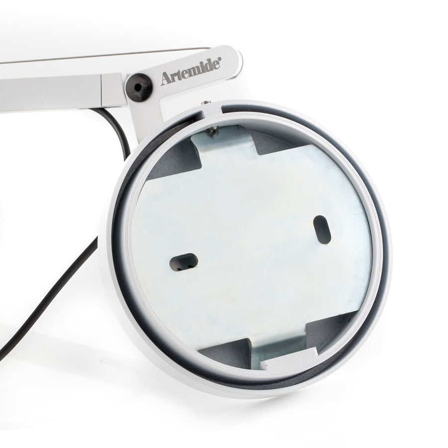 Applique murale LED Demetra Micro en aluminium, blanc, hauteur 55 cm