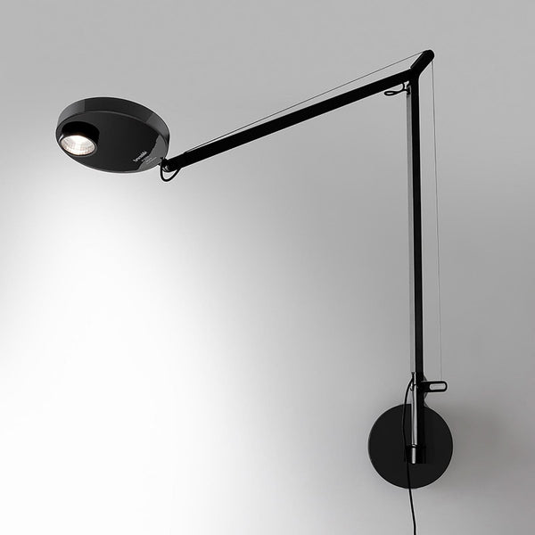 Applique murale LED Demetra Professional en aluminium, noir, hauteur 63,7 cm, 3000 K, 9,4 W