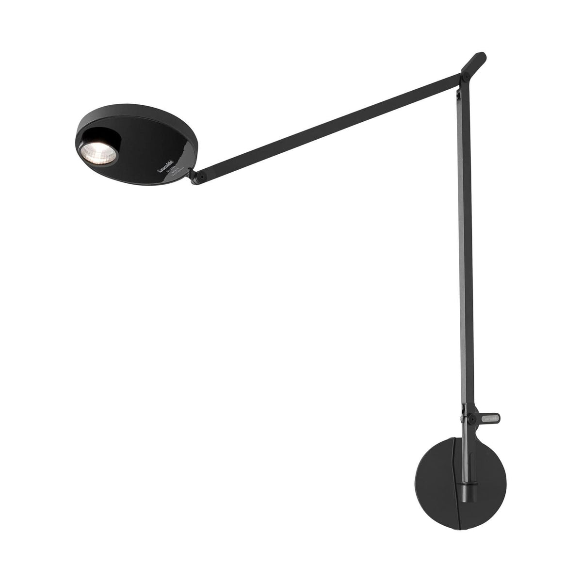 Applique murale LED Demetra Professional en aluminium, noir, hauteur 63,7 cm, 3000 K, 9,4 W, modèle 2
