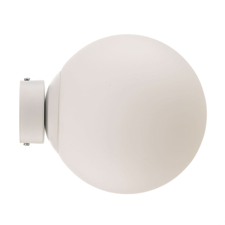 Applique murale Dione en verre, blanc, Ø 20 cm